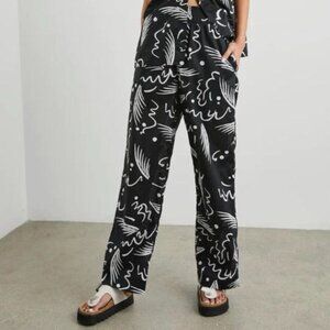 Rails Brendon Tahiti Night Pant | Black White Abstract | Medium